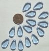 15 20x11mm Light Sapphire Flat Drops